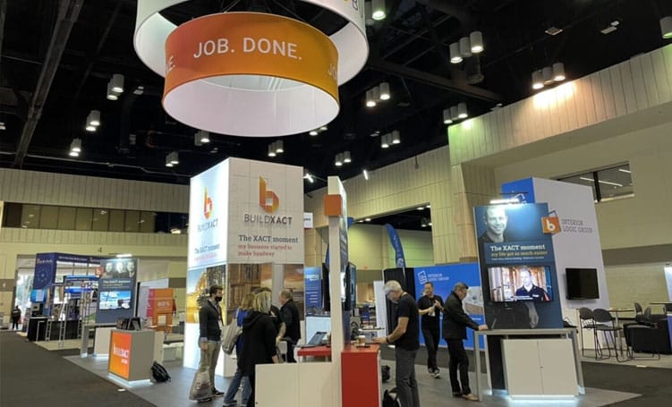 A photo of Buildxact's stand at the International Builders Show in 2022