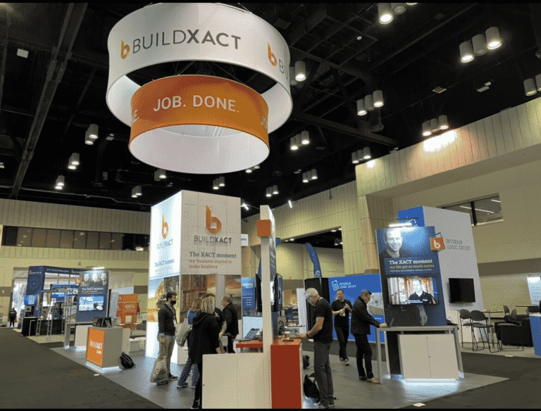 A photo of Buildxact's stand at the International Builders Show in 2022