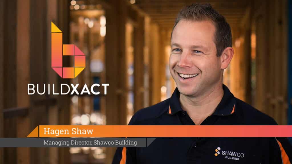 A thumbnail featuring Hagen Shaw of Shawco for his Buildxact customer testimonial