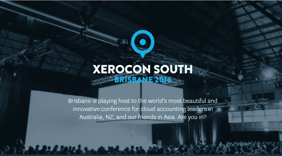 A banner for Xerocon South in Brisbane 2016