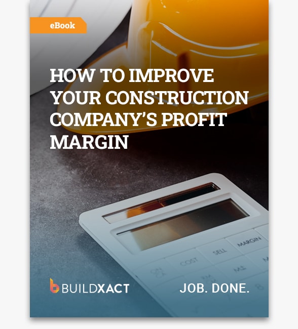 A cover image for our eBook on how to improve your construction company's profit margin