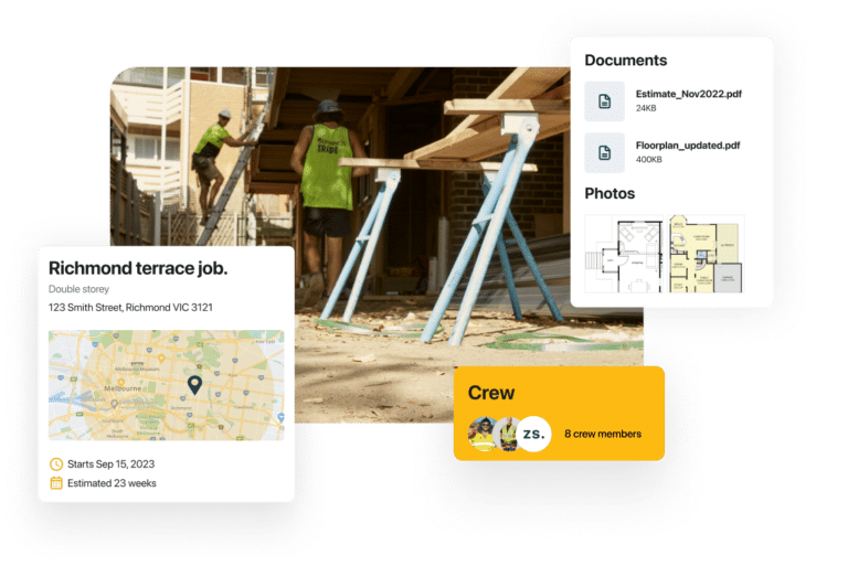 See all your job details in Buildxact Onsite