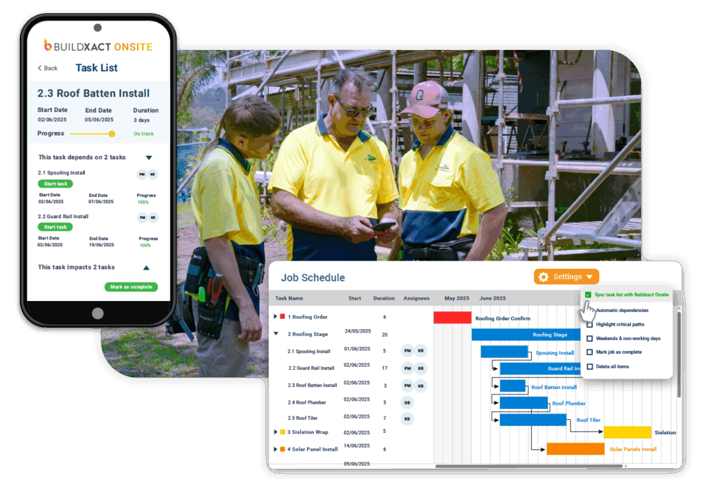 Features of our software I Buildxact AU