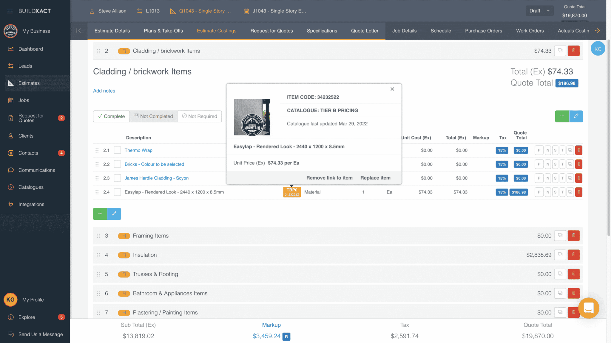 Buildxact I Estimating & Construction Management Software CA