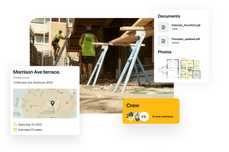 See all your job details in Buildxact Onsite