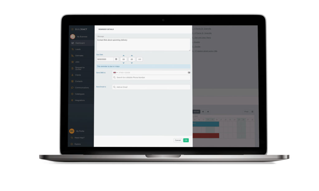 Construction Scheduling Software | Buildxact UK