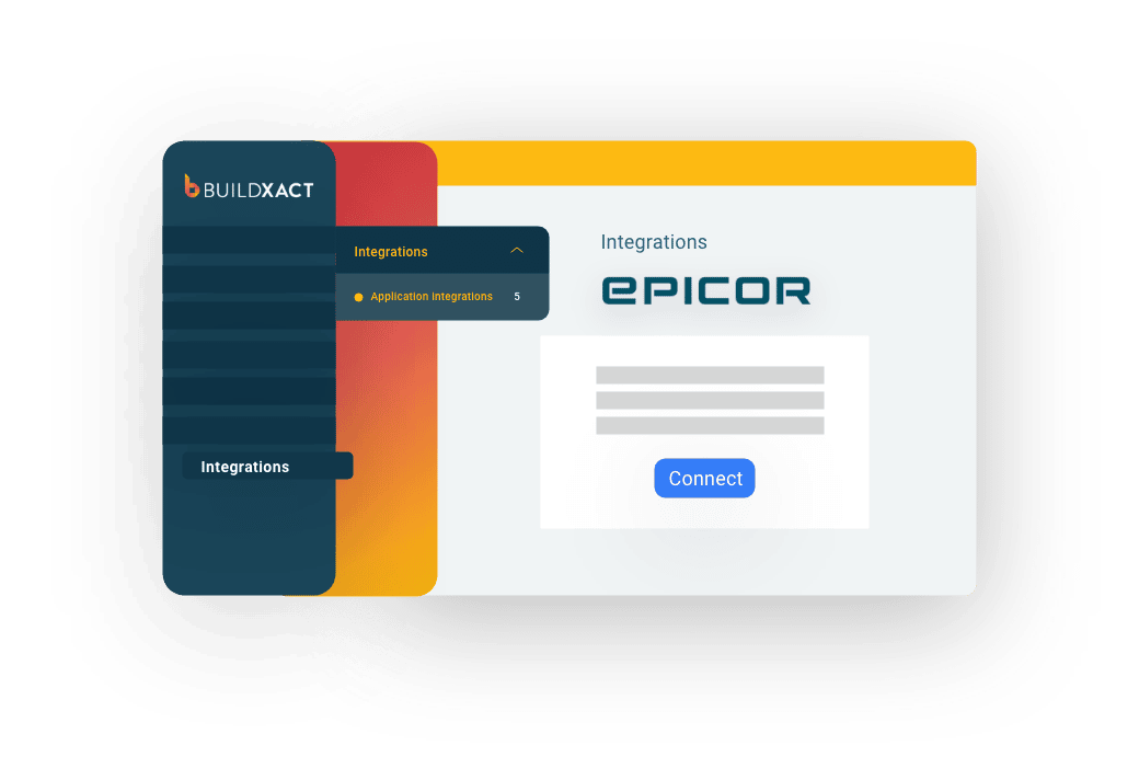 A stylized look at dealer integration with Epicor in Buildxact