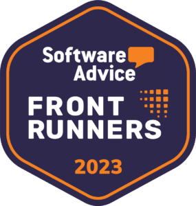 Software Advice Front Runners 2023 badge