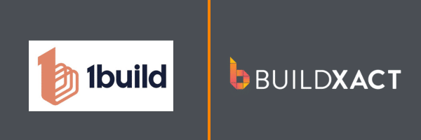 company logos for 1build and Buildxact