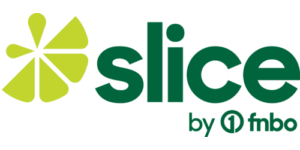 A logo for Slice by FNBO