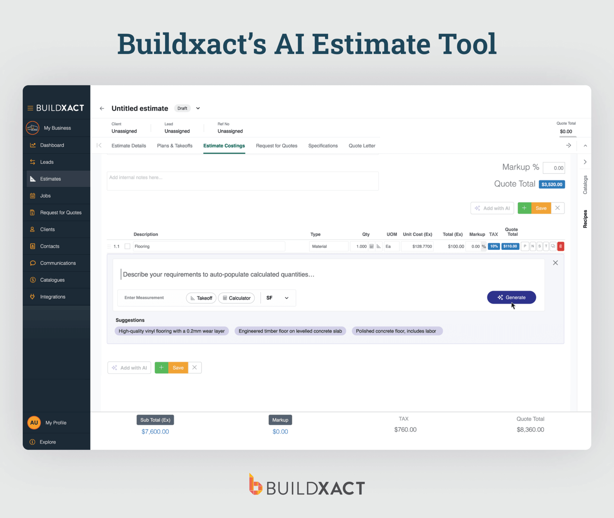 Top Home Builder Software for Small Residential Construction | Buildxact US